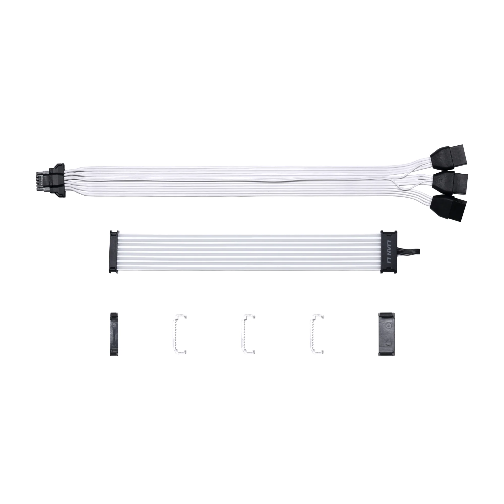 Lian Li Strimer plus V2 168-8 – 12+4-polig auf 3x 8-polig. 8 Lichtleiter. 16 AWG