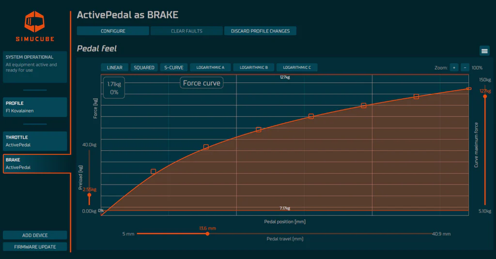 Simucube ActivePedal – Verdens første force feedback-pedal