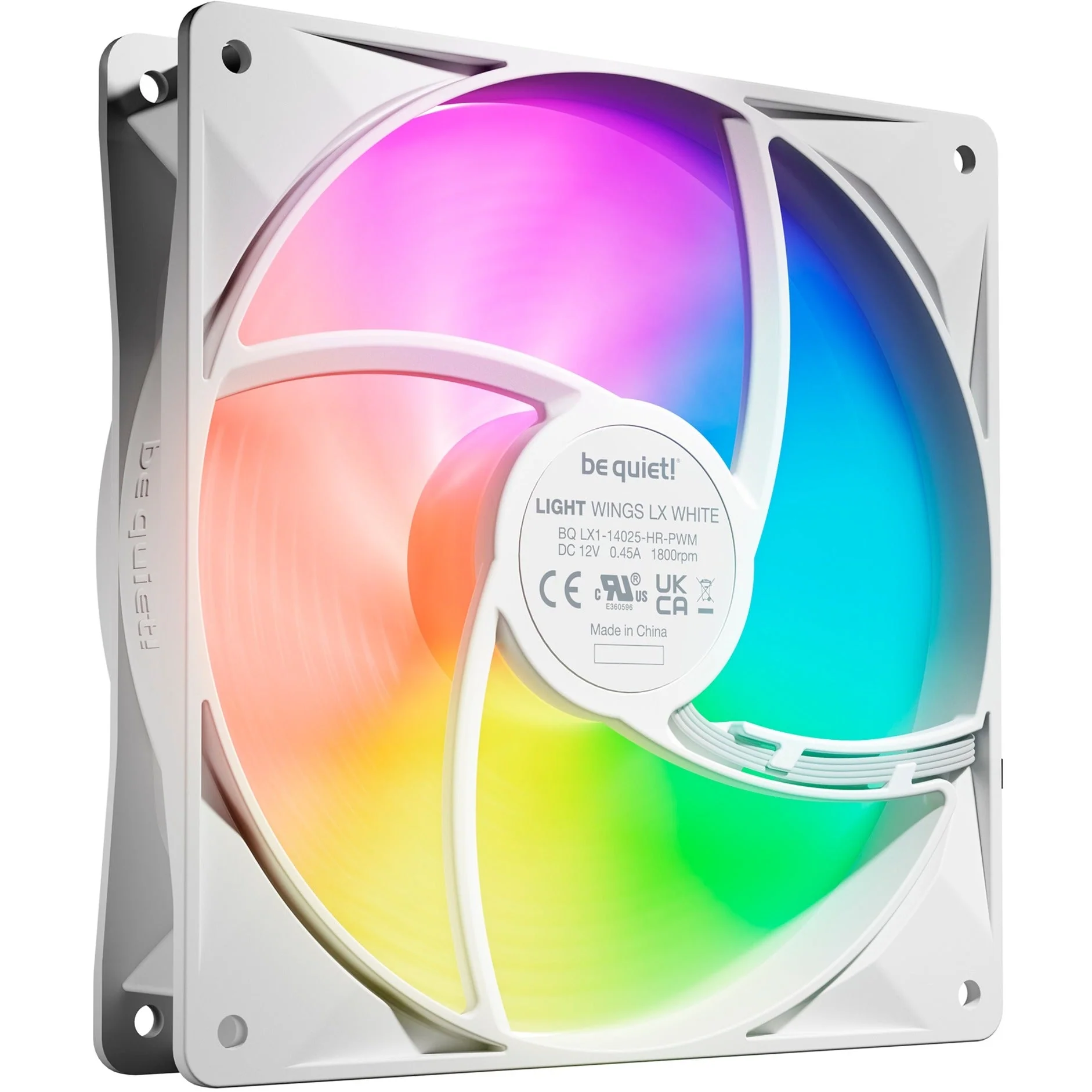 be quiet! Light Wings LX 140mm PWM high-speed White Triple Pack. case fan (white. pack of 3)