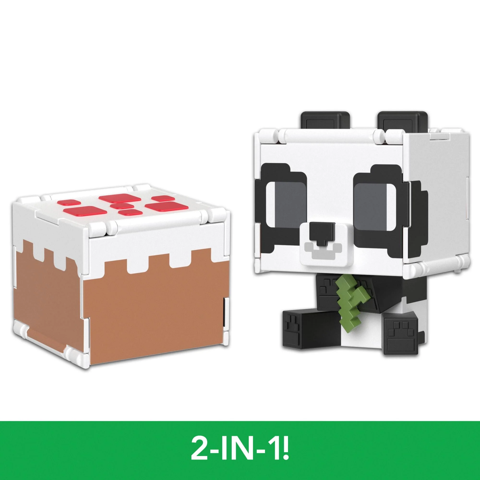 Minecraft - Mob Head Minis Flipping Figs - Panda & Cake