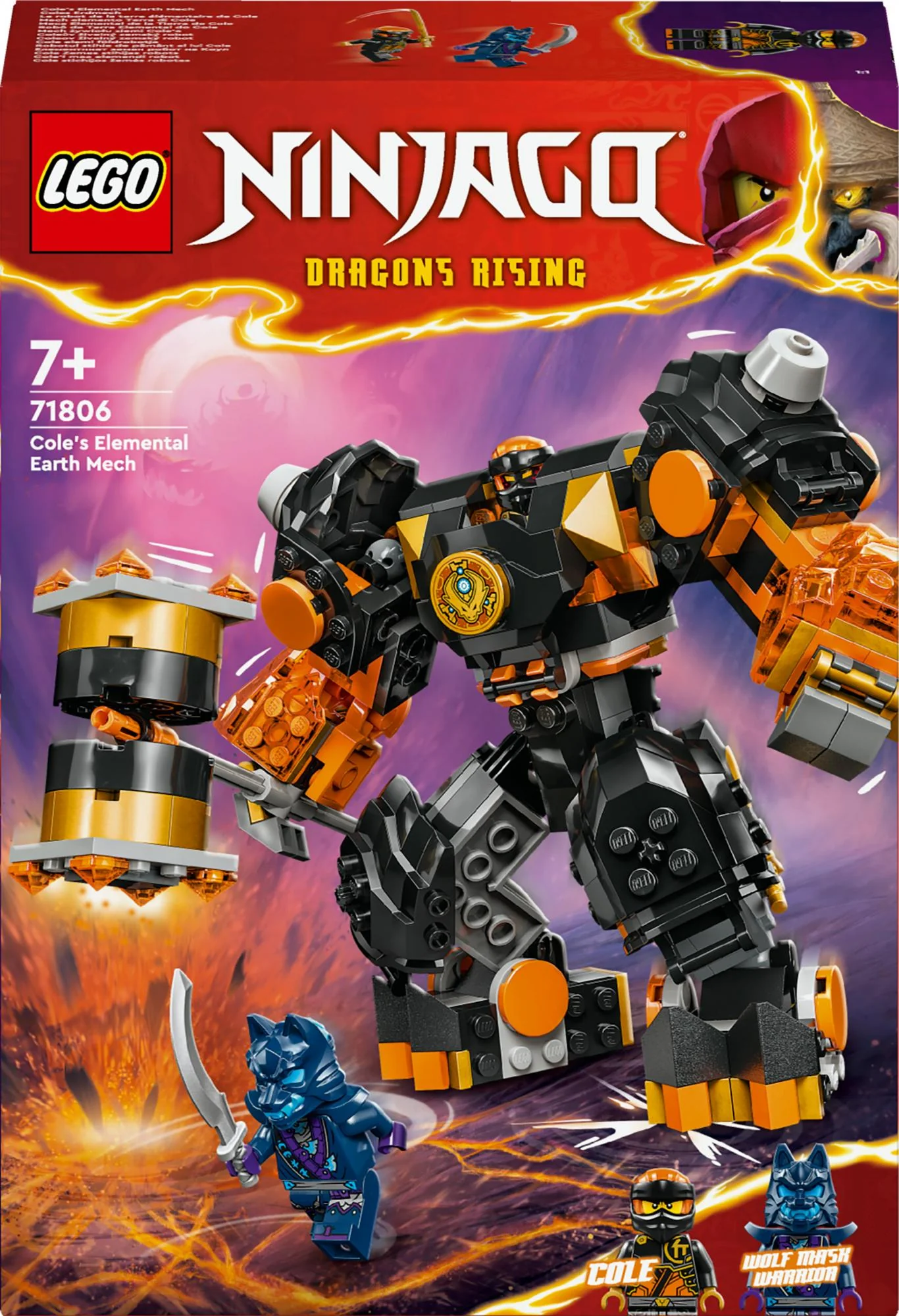 LEGO 71806 Ninjago Cole's Earth Mech