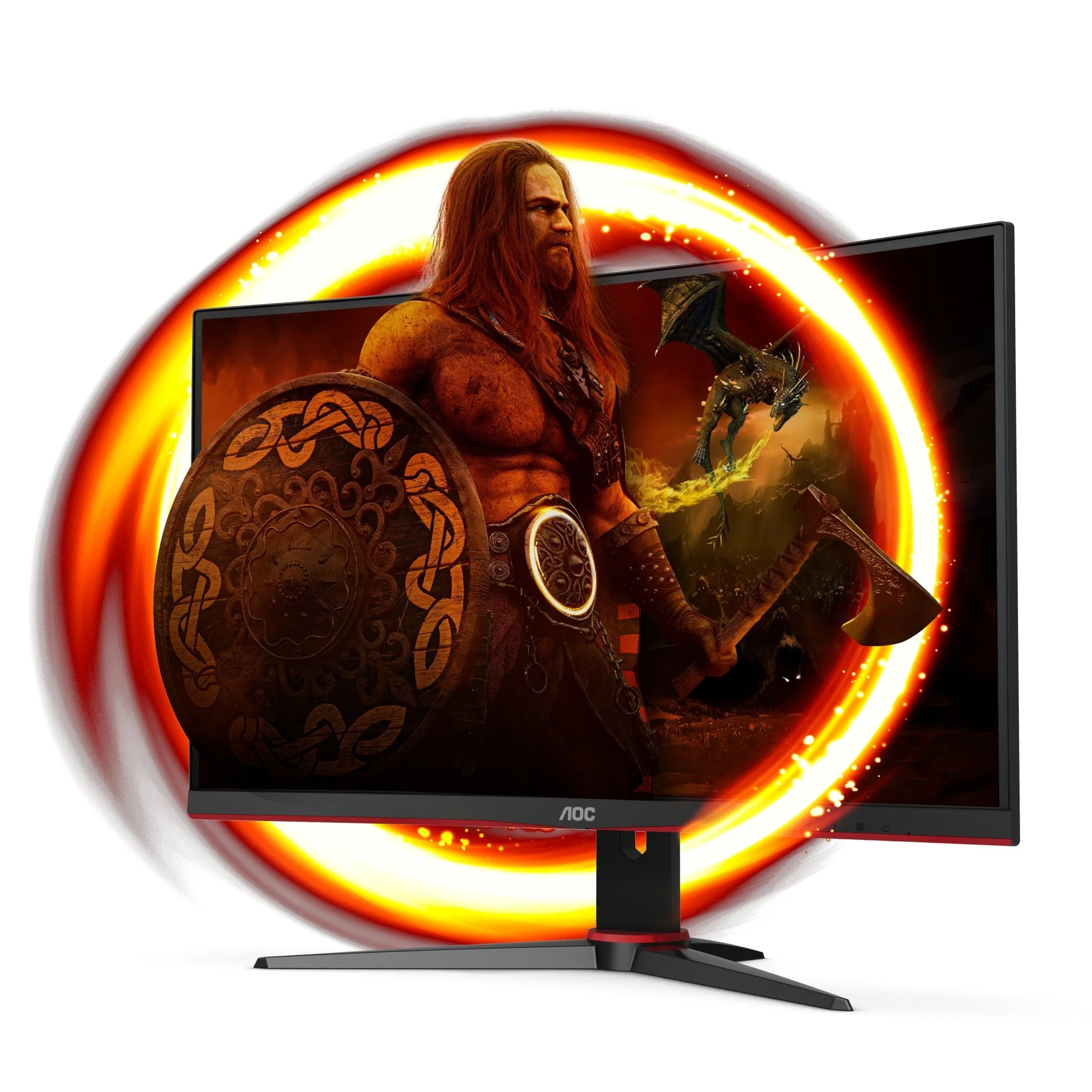 AOC Gaming C24G2AE/BK 24 1920 x 1080 VGA (HD-15) HDMI DisplayPort 165Hz Pivot-Monitor