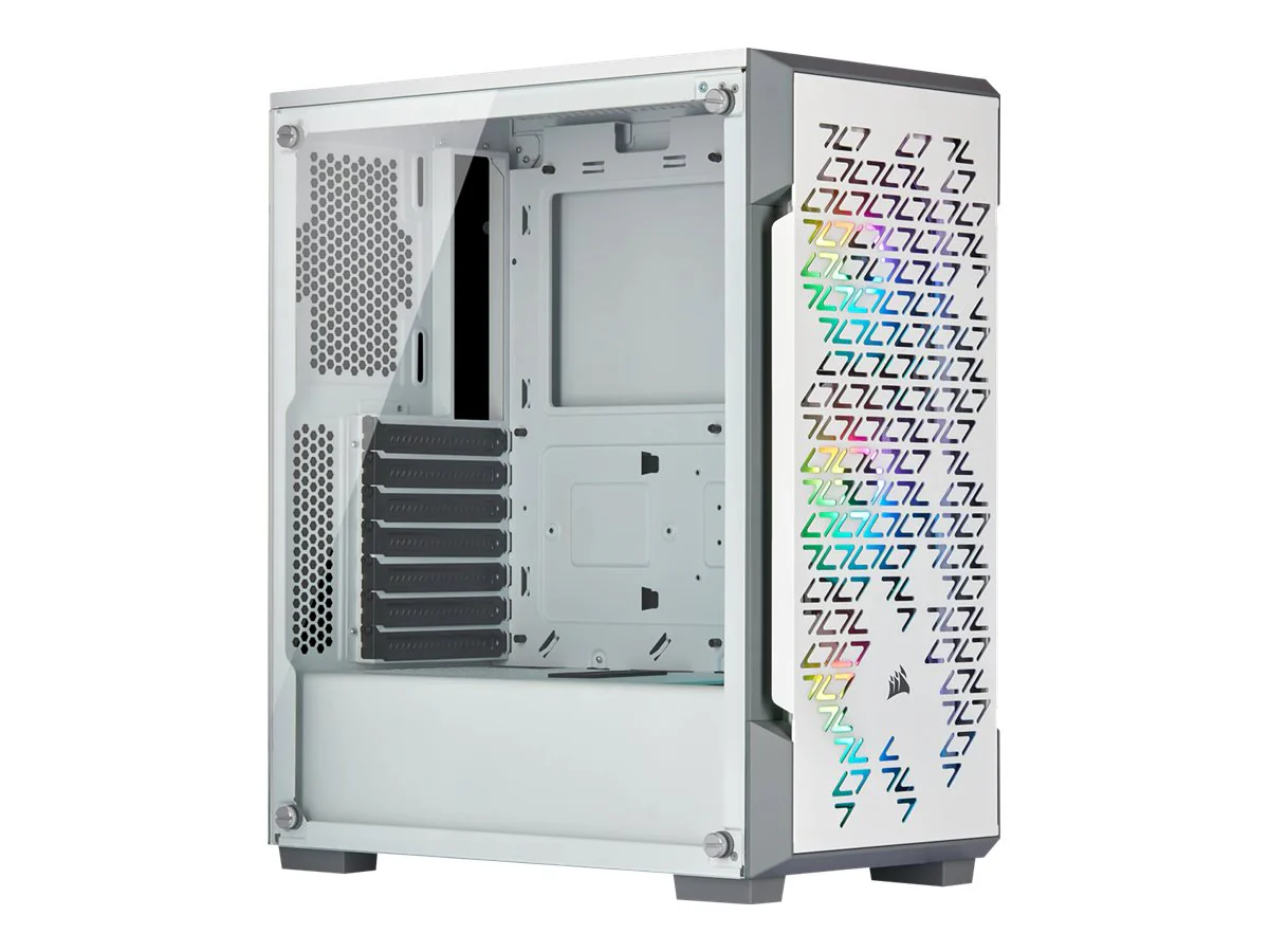 CORSAIR iCUE 220T RGB Airflow Tower ATX Weiß