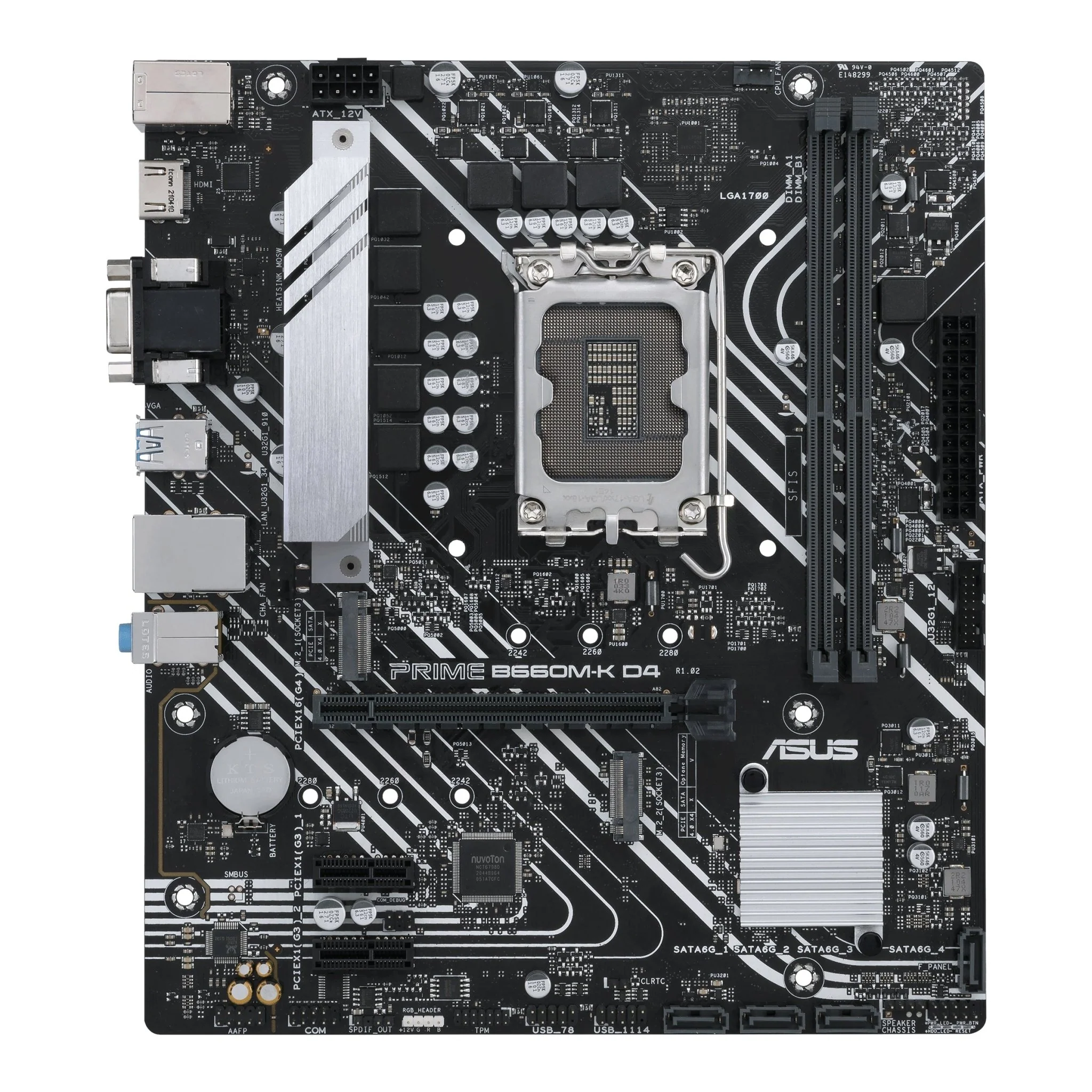 ASUS PRIME B660M-K D4 (mATX. B660. LGA 1700. DDR4) - Bundkort