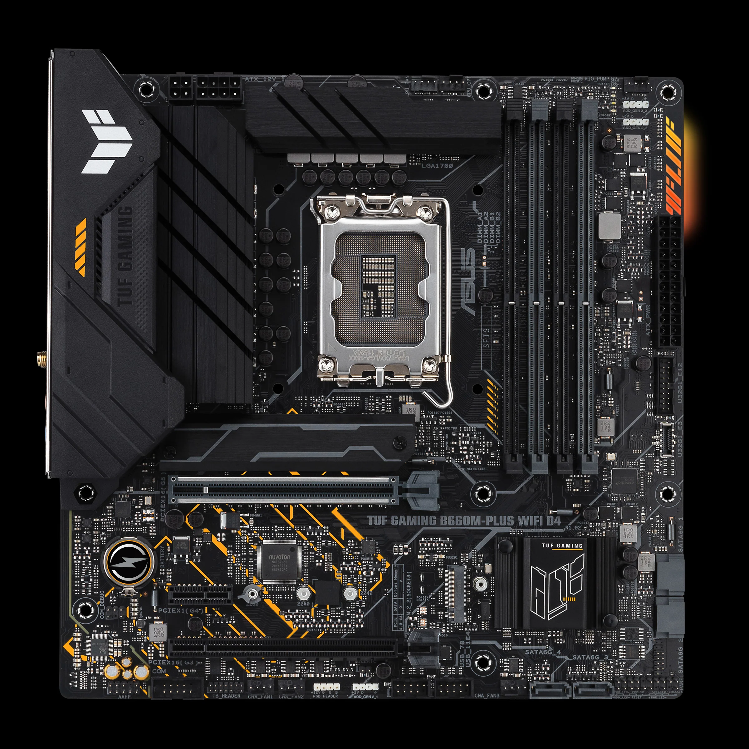 ASUS TUF GAMING B660M-PLUS WIFI D4 (mATX. B660. LGA 1700. DDR4)