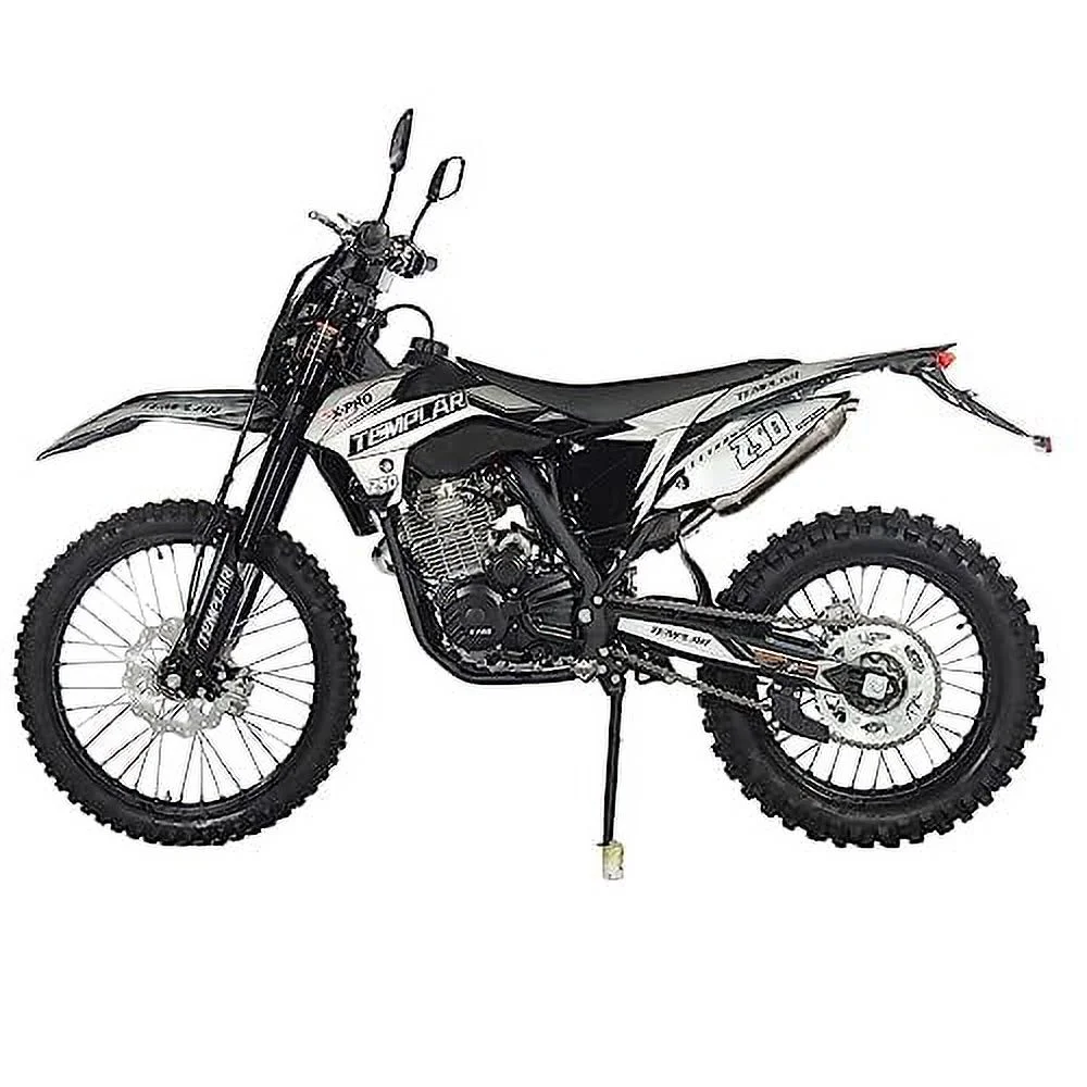 X-Pro Brand New Templar 250cc Zongshen Brand Engine Gas Dirt Bike Pit Bike with All Lights and 5-Speed Manual Transmission, Electric/Kick Start! Big 21