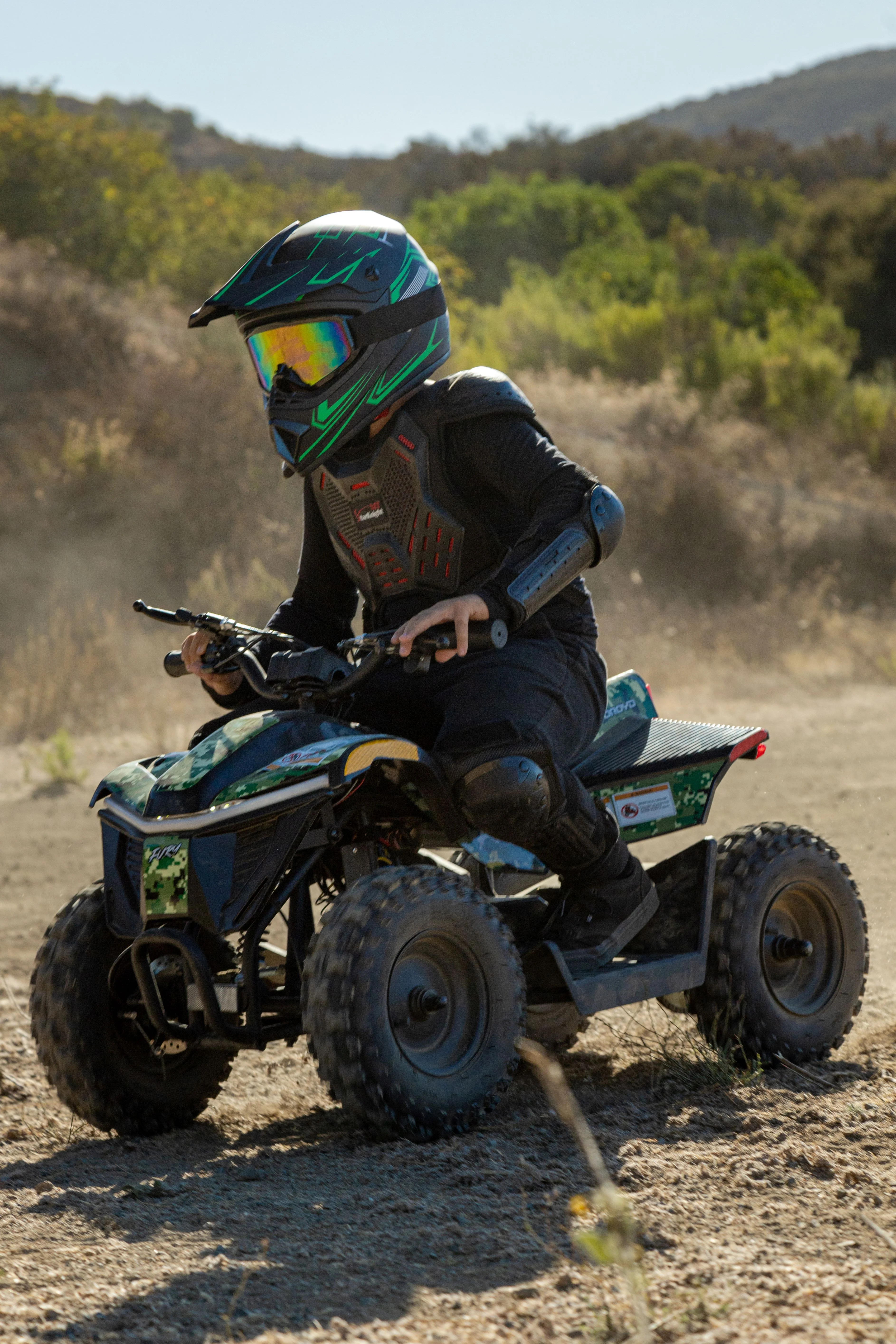 Droyd Fury Electric Youth ATV, 36V 500W Brushless Motor, Dual Suspension, Max Speed 15 mph, Offroad